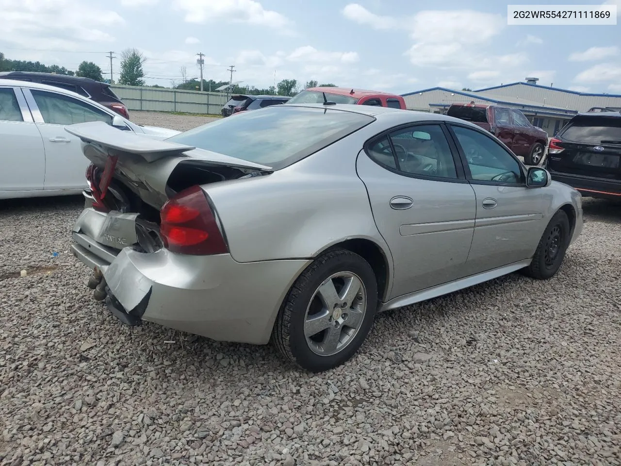 2G2WR554271111869 2007 Pontiac Grand Prix Gt