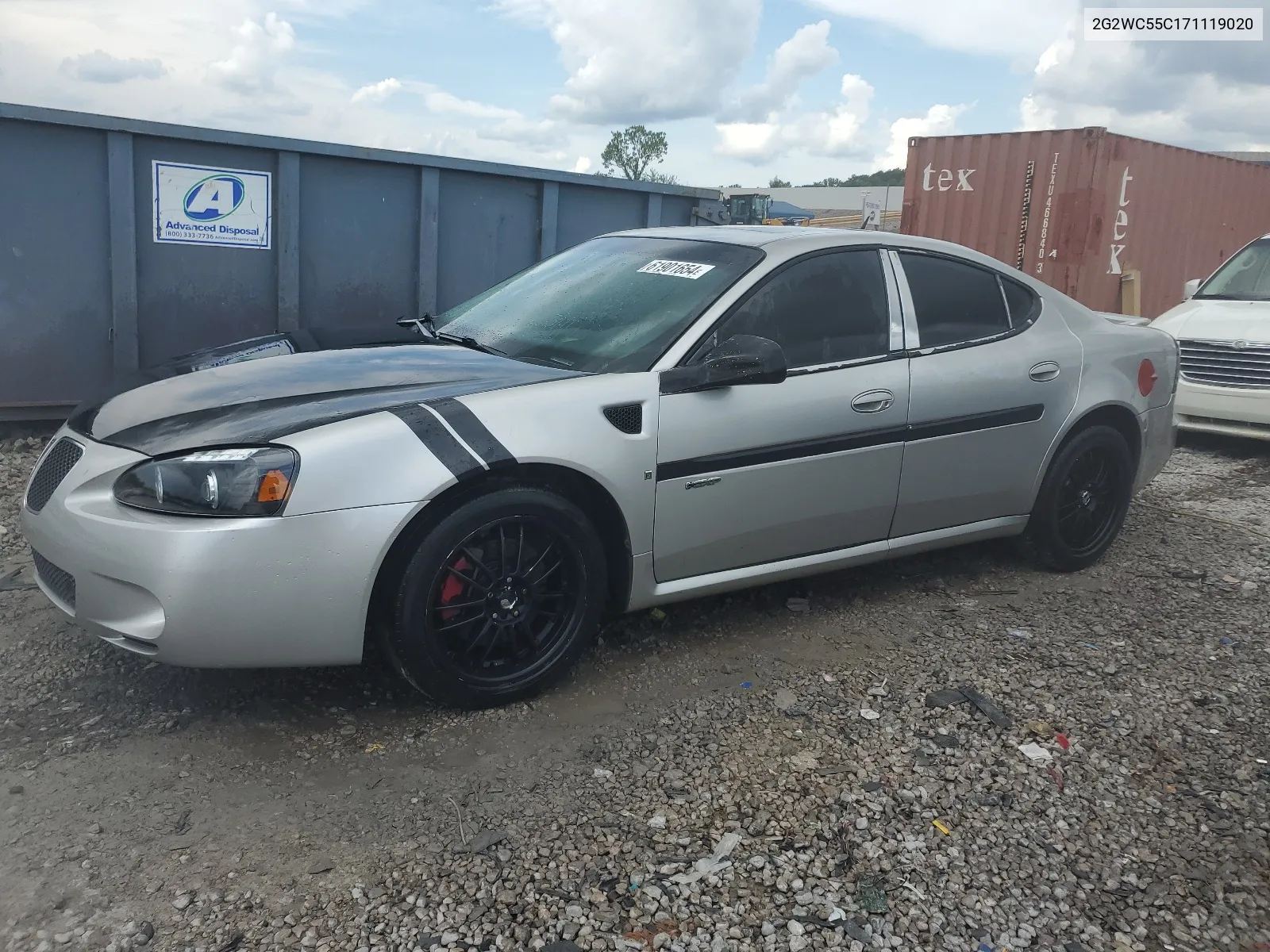 2007 Pontiac Grand Prix Gxp VIN: 2G2WC55C171119020 Lot: 61901654