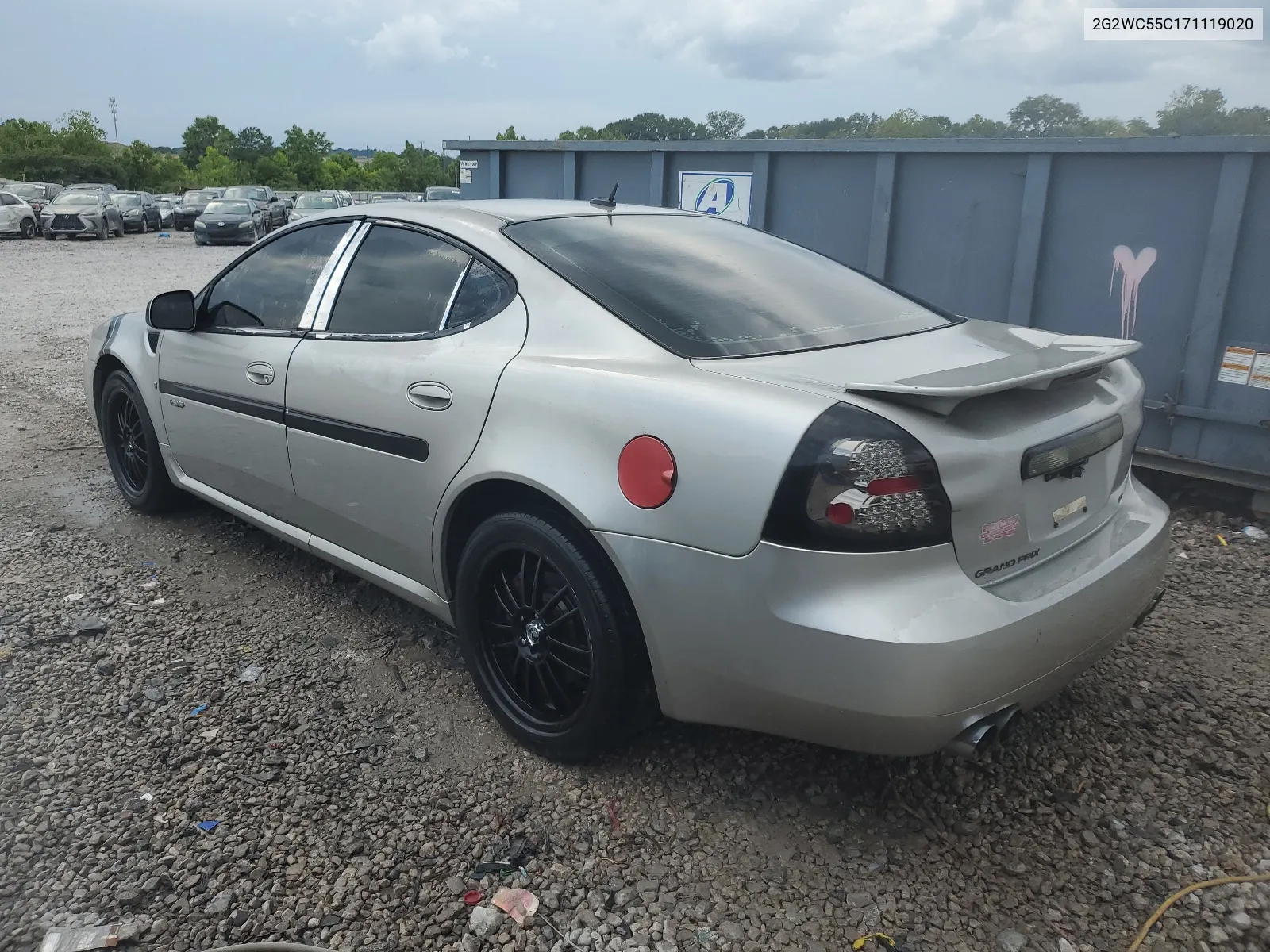 2007 Pontiac Grand Prix Gxp VIN: 2G2WC55C171119020 Lot: 61901654