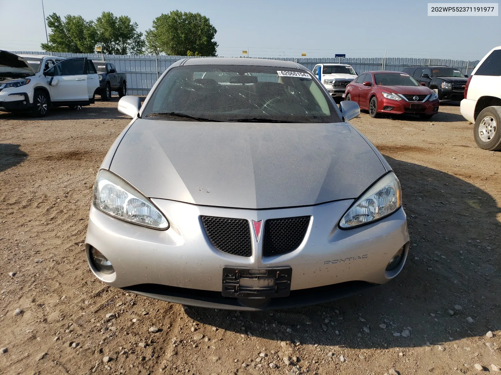 2007 Pontiac Grand Prix VIN: 2G2WP552371191977 Lot: 62060154