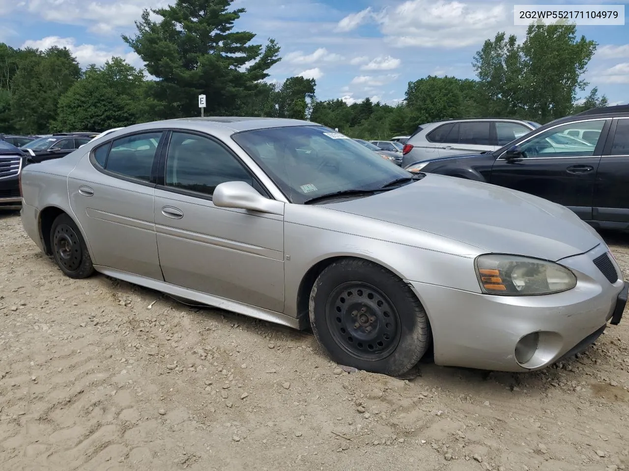 2007 Pontiac Grand Prix VIN: 2G2WP552171104979 Lot: 62151554