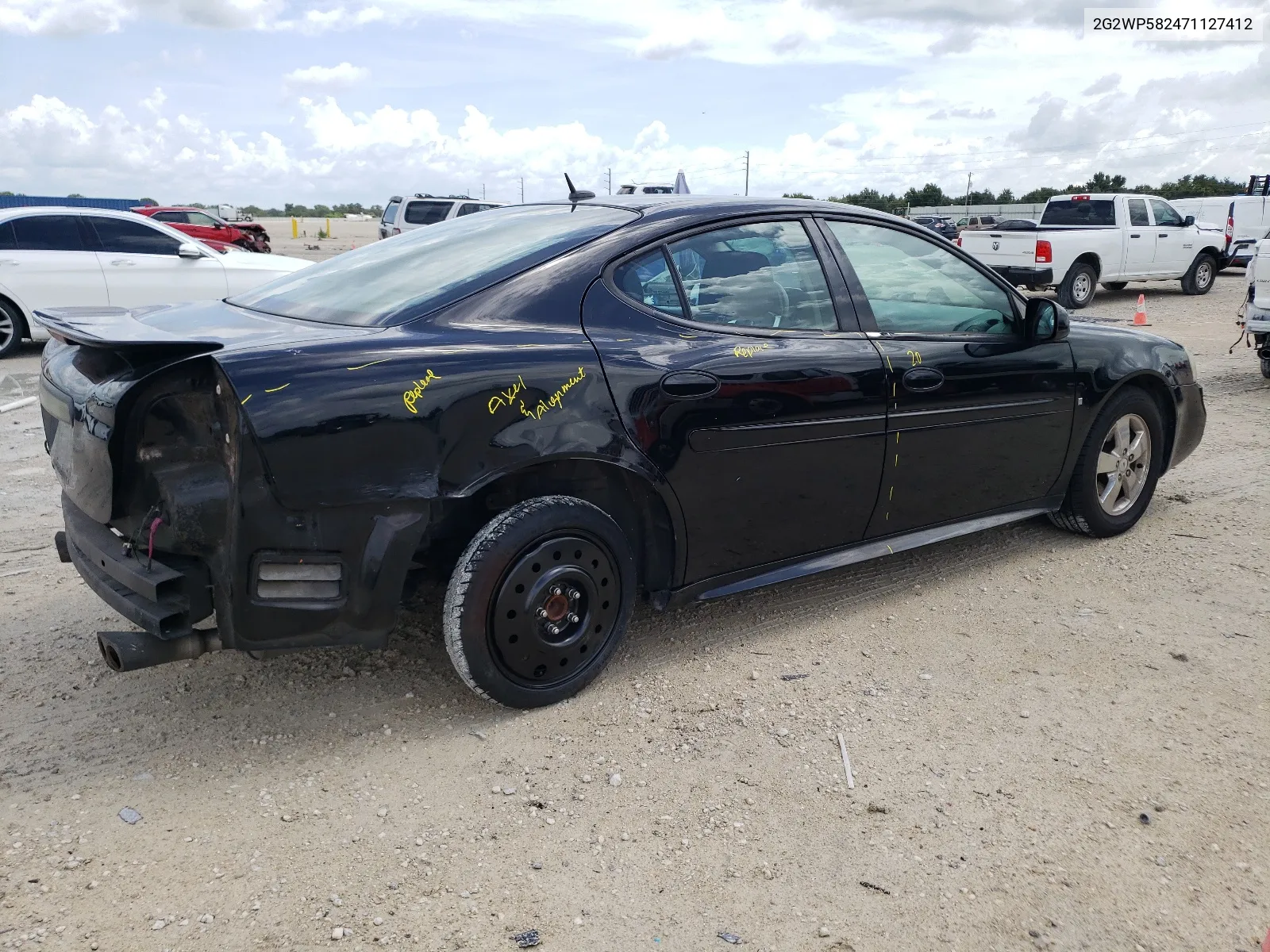 2007 Pontiac Grand Prix VIN: 2G2WP582471127412 Lot: 62821944