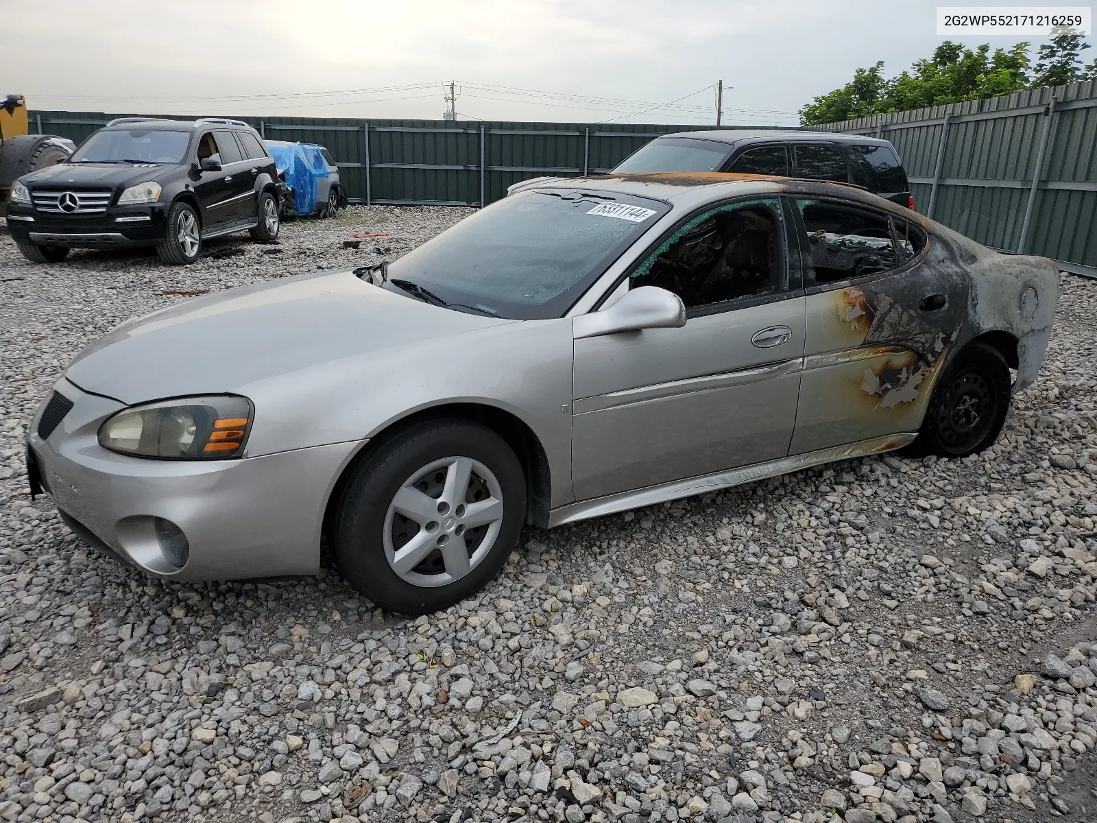 2007 Pontiac Grand Prix VIN: 2G2WP552171216259 Lot: 63311144