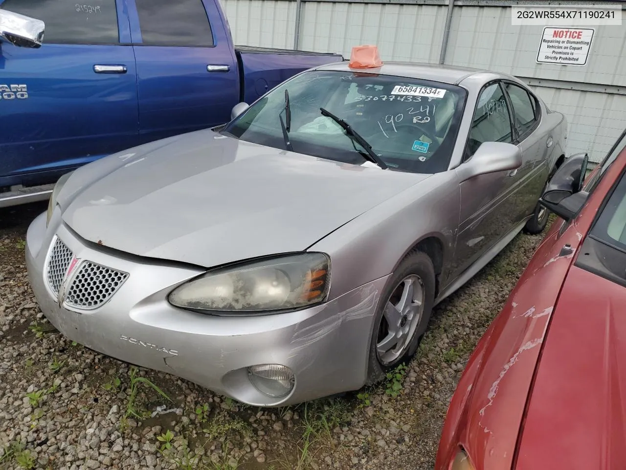 2G2WR554X71190241 2007 Pontiac Grand Prix Gt