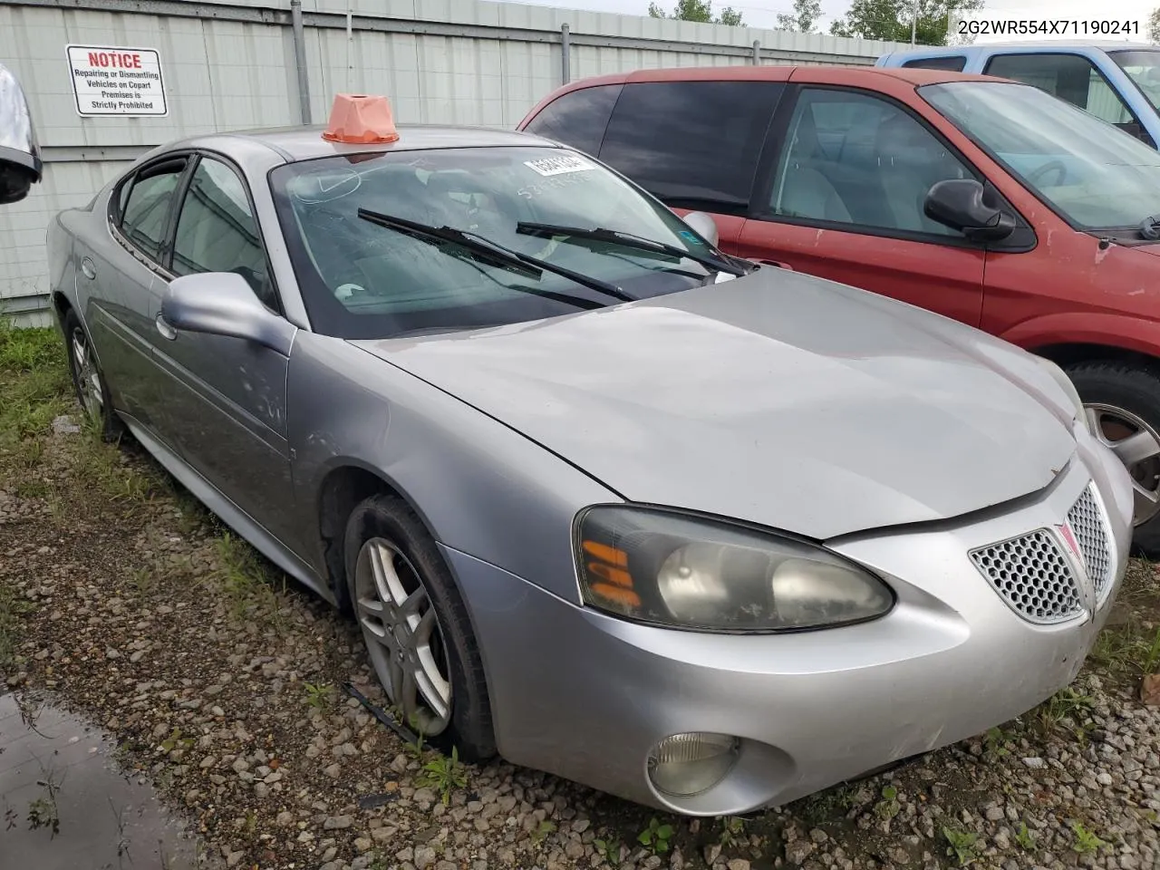 2G2WR554X71190241 2007 Pontiac Grand Prix Gt