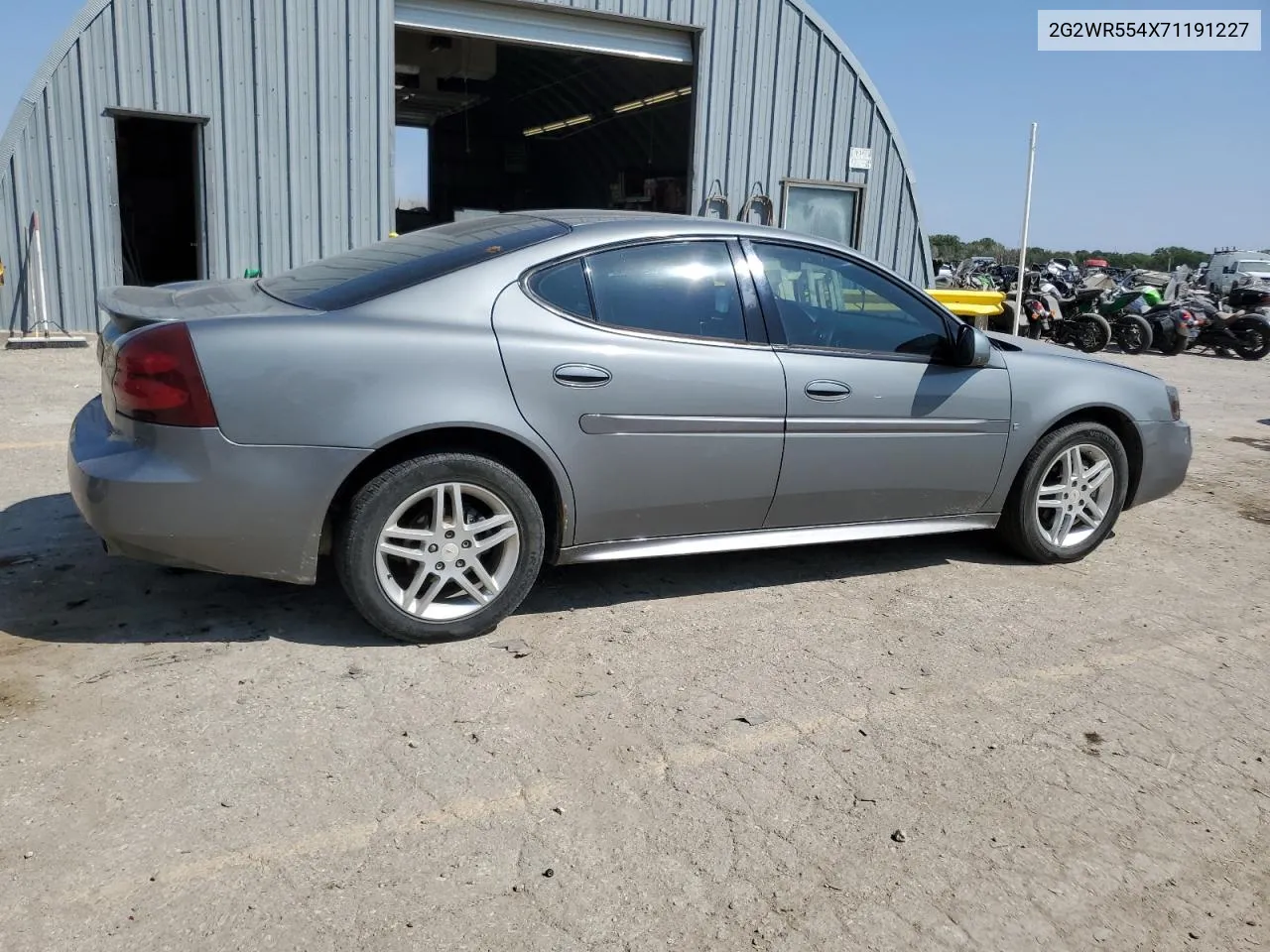 2007 Pontiac Grand Prix Gt VIN: 2G2WR554X71191227 Lot: 70891924