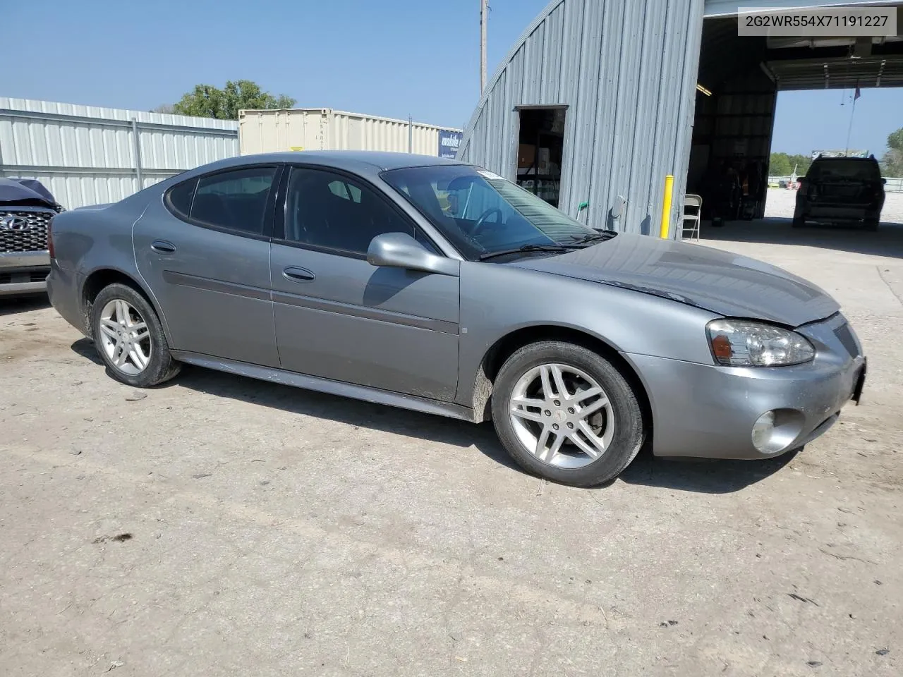 2007 Pontiac Grand Prix Gt VIN: 2G2WR554X71191227 Lot: 70891924