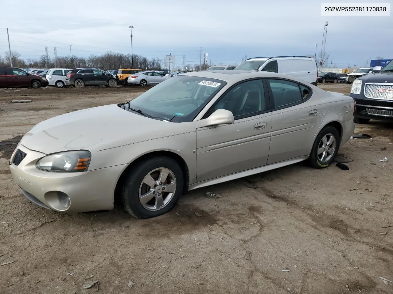 2008 Pontiac Grand Prix VIN: 2G2WP552381170838 Lot: 48158024