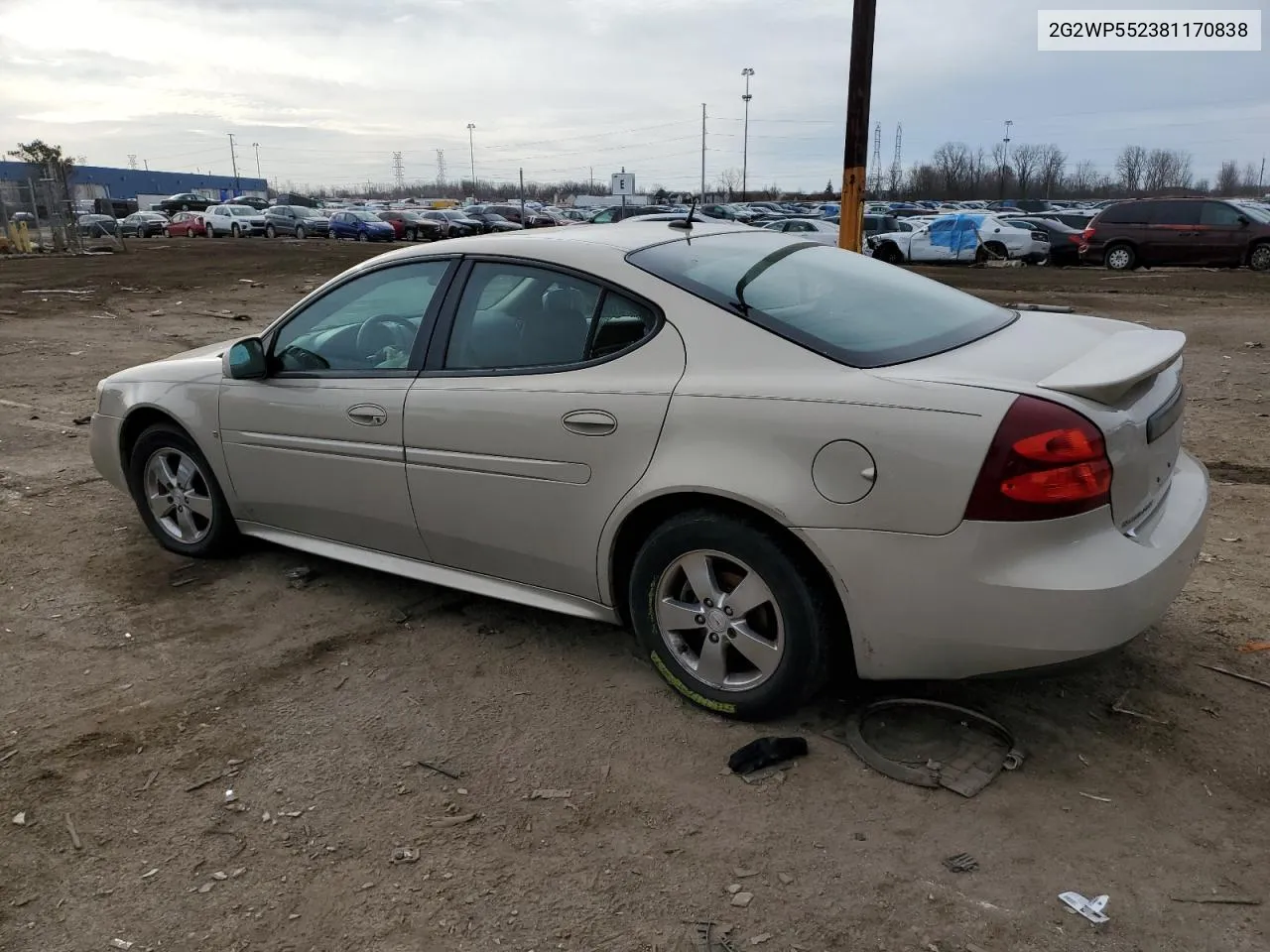 2008 Pontiac Grand Prix VIN: 2G2WP552381170838 Lot: 48158024