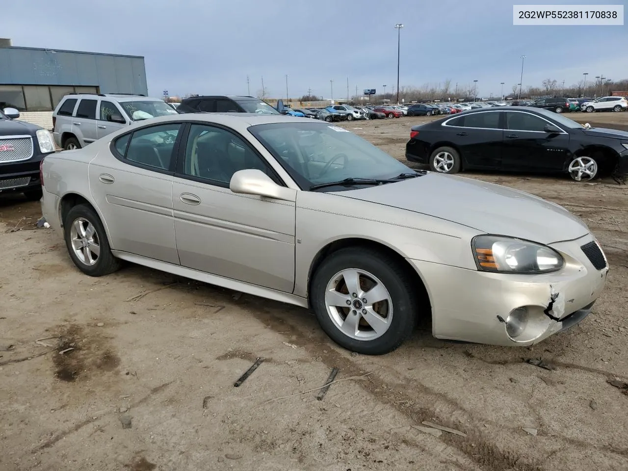 2008 Pontiac Grand Prix VIN: 2G2WP552381170838 Lot: 48158024