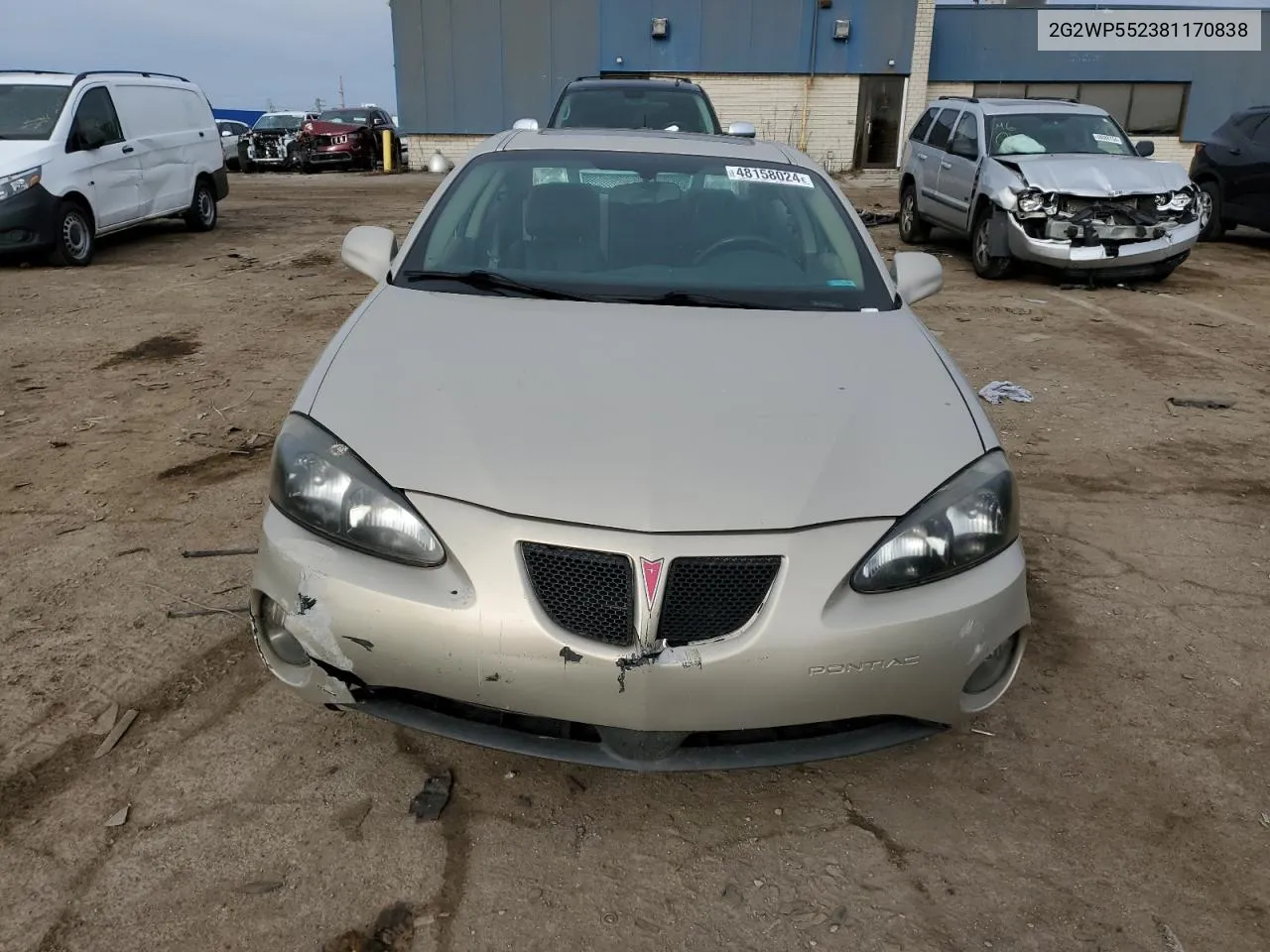 2008 Pontiac Grand Prix VIN: 2G2WP552381170838 Lot: 48158024