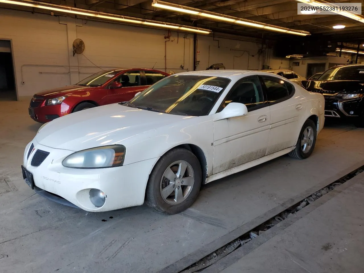 2008 Pontiac Grand Prix VIN: 2G2WP552381193276 Lot: 50191544