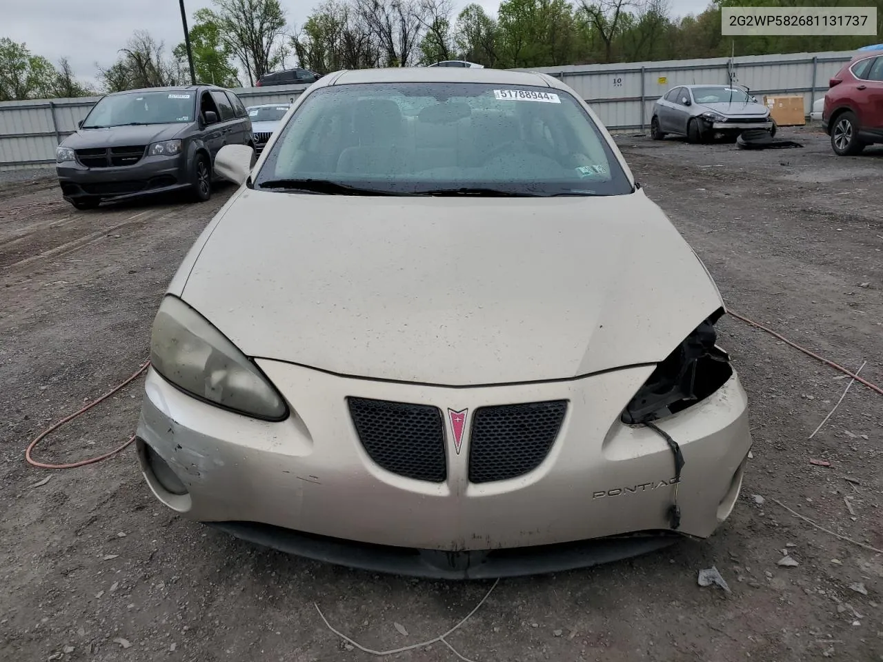 2008 Pontiac Grand Prix VIN: 2G2WP582681131737 Lot: 51788944