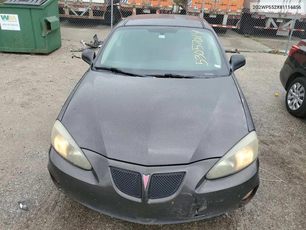 2008 Pontiac Grand Prix VIN: 2G2WP552X81116856 Lot: 53057014