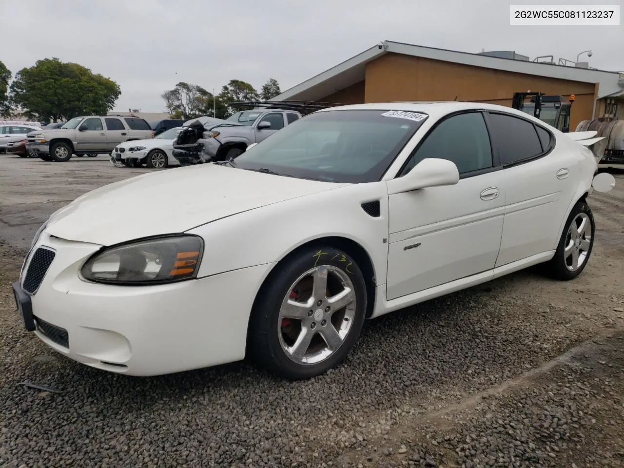 2G2WC55C081123237 2008 Pontiac Grand Prix Gxp