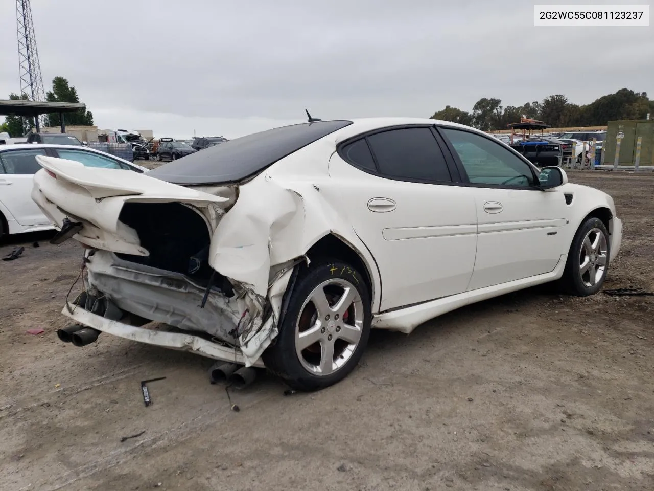 2G2WC55C081123237 2008 Pontiac Grand Prix Gxp