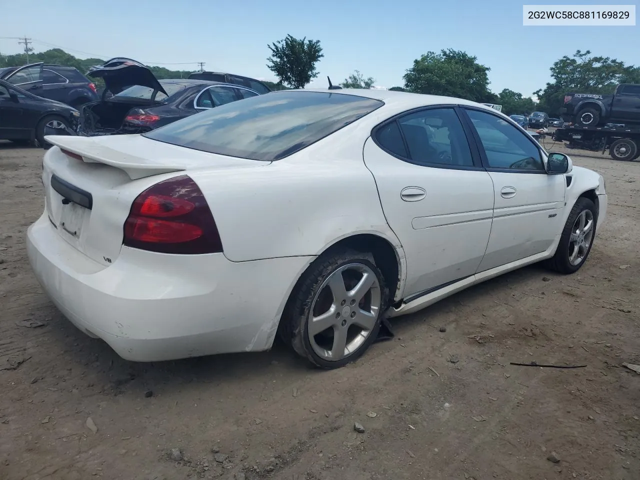 2008 Pontiac Grand Prix Gxp VIN: 2G2WC58C881169829 Lot: 55549864