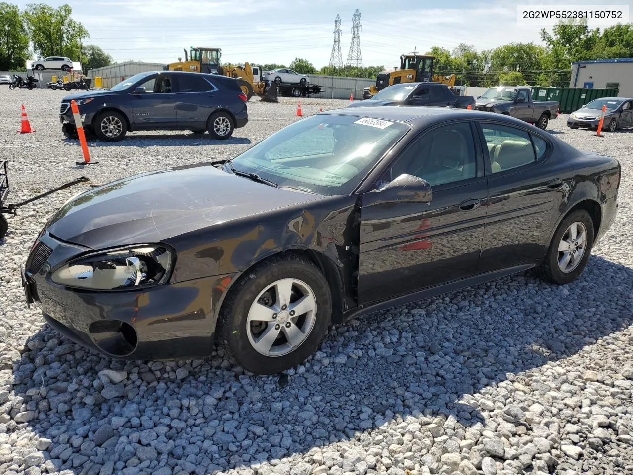 2008 Pontiac Grand Prix VIN: 2G2WP552381150752 Lot: 56053884