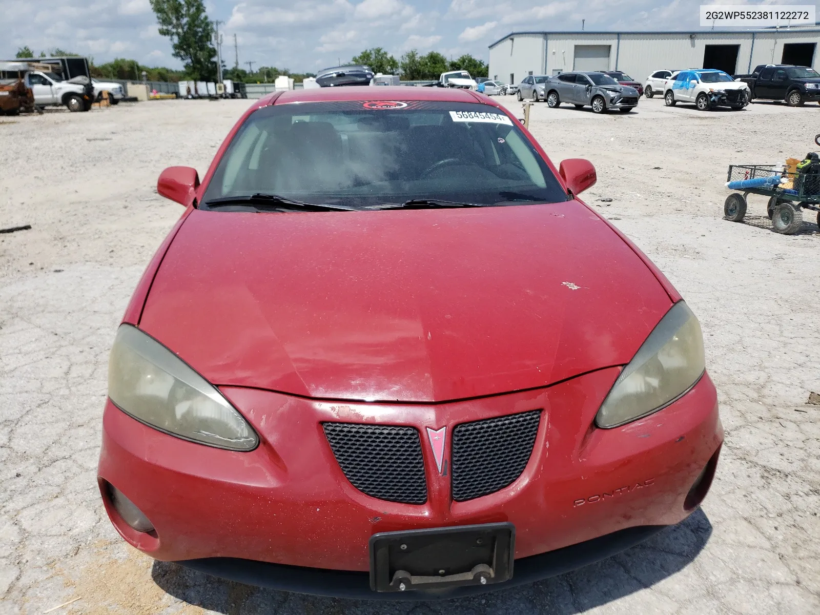 2008 Pontiac Grand Prix VIN: 2G2WP552381122272 Lot: 56845454