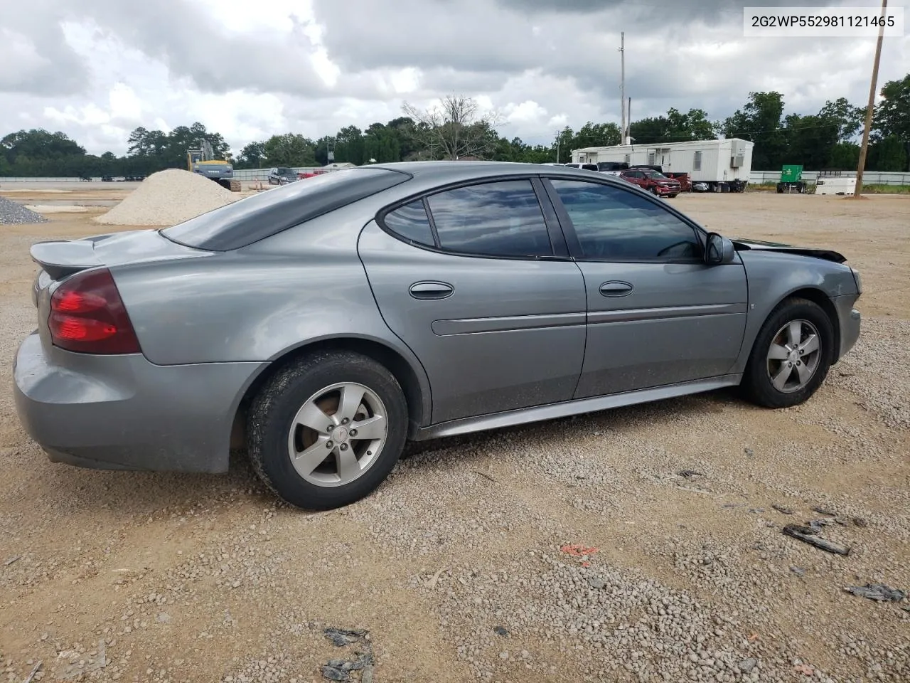 2008 Pontiac Grand Prix VIN: 2G2WP552981121465 Lot: 57098234