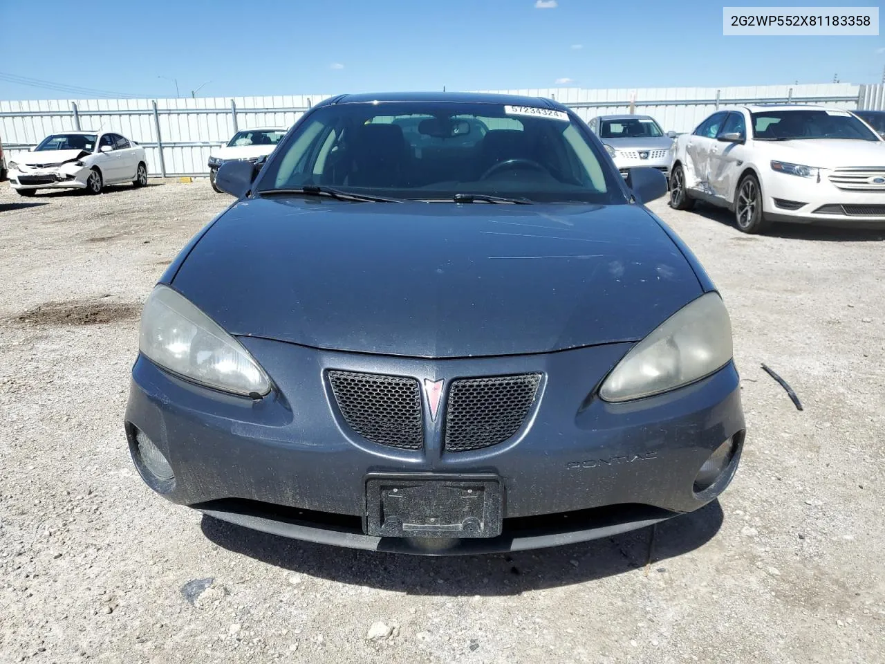 2008 Pontiac Grand Prix VIN: 2G2WP552X81183358 Lot: 57234324