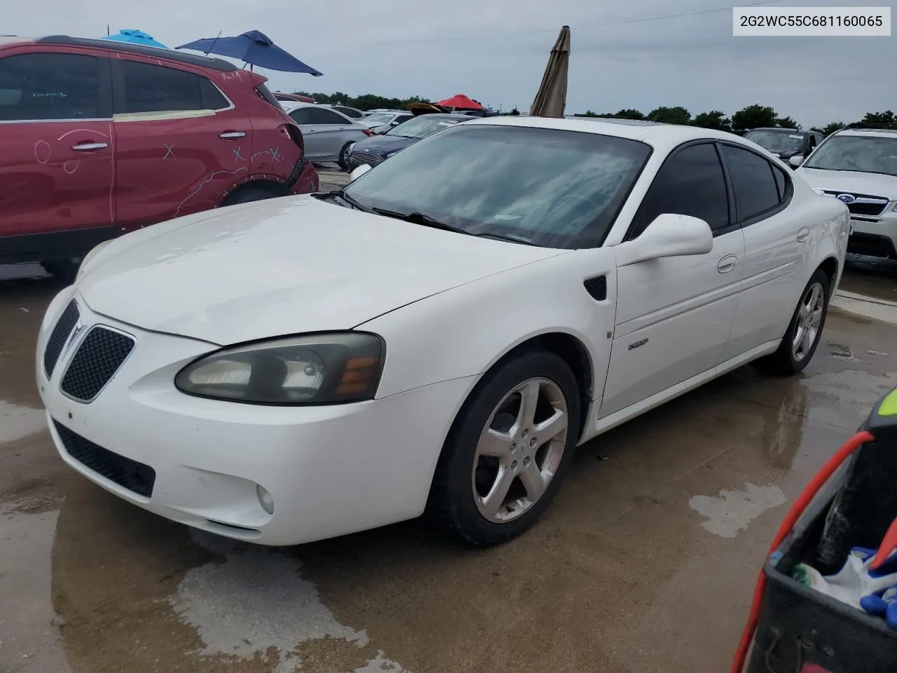 2008 Pontiac Grand Prix Gxp VIN: 2G2WC55C681160065 Lot: 57538004