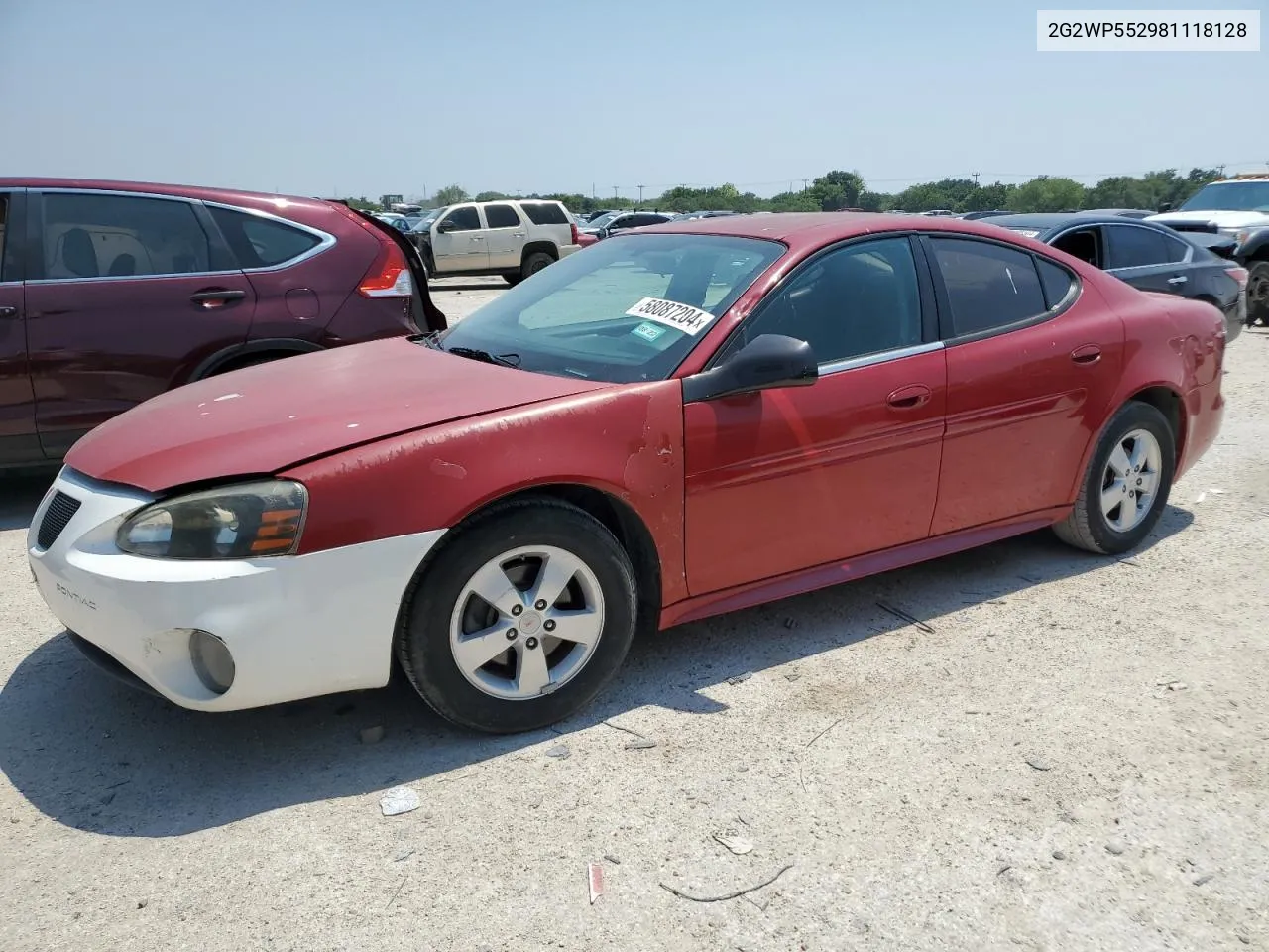 2008 Pontiac Grand Prix VIN: 2G2WP552981118128 Lot: 58087204