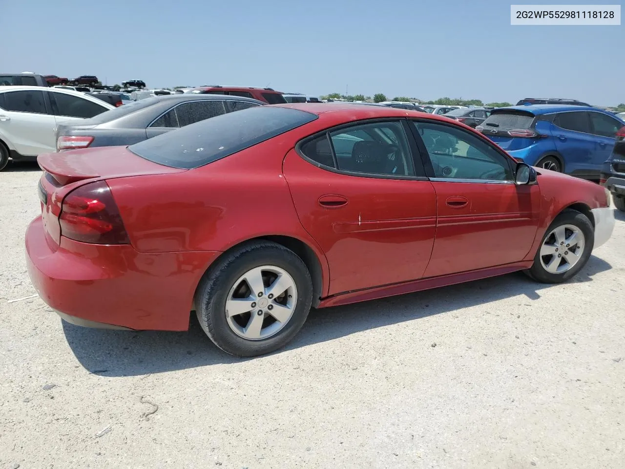 2008 Pontiac Grand Prix VIN: 2G2WP552981118128 Lot: 58087204