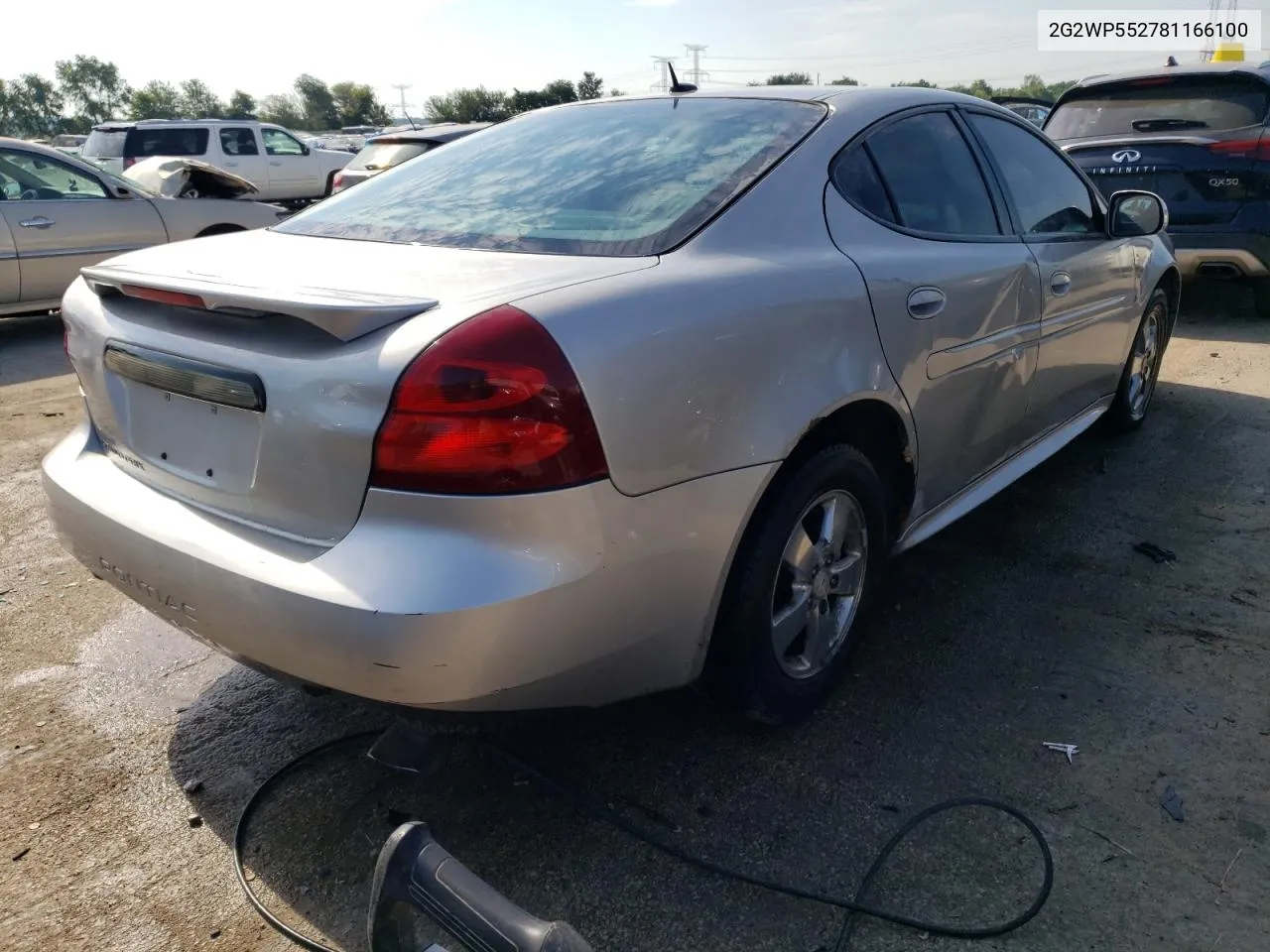 2008 Pontiac Grand Prix VIN: 2G2WP552781166100 Lot: 59277104