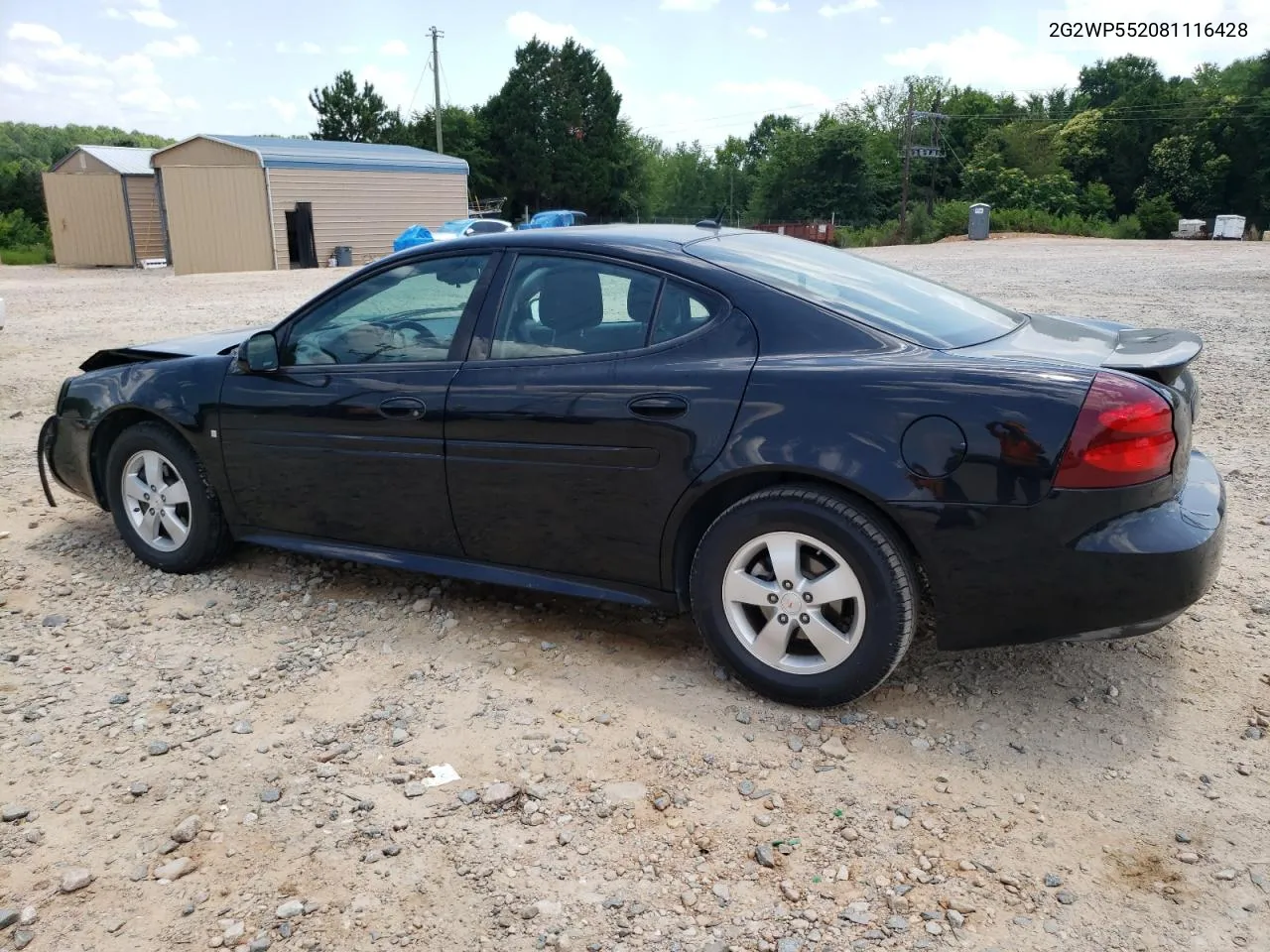 2008 Pontiac Grand Prix VIN: 2G2WP552081116428 Lot: 59288524