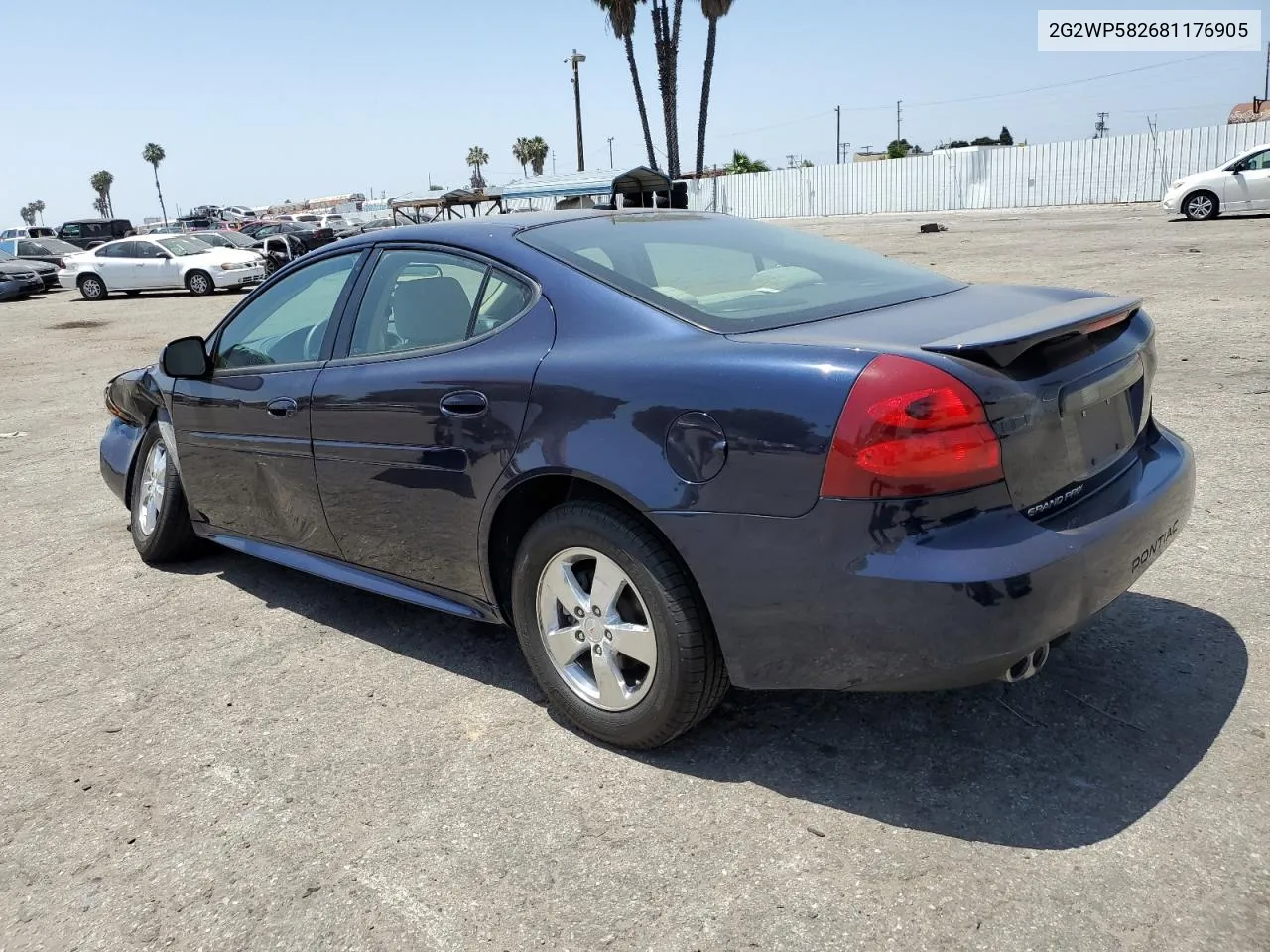 2008 Pontiac Grand Prix VIN: 2G2WP582681176905 Lot: 59469724