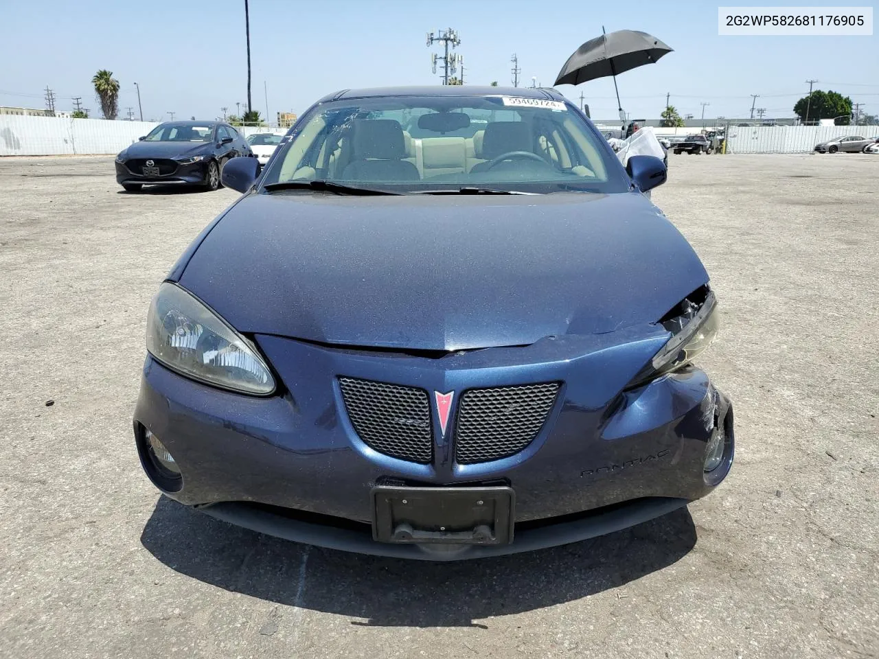 2008 Pontiac Grand Prix VIN: 2G2WP582681176905 Lot: 59469724