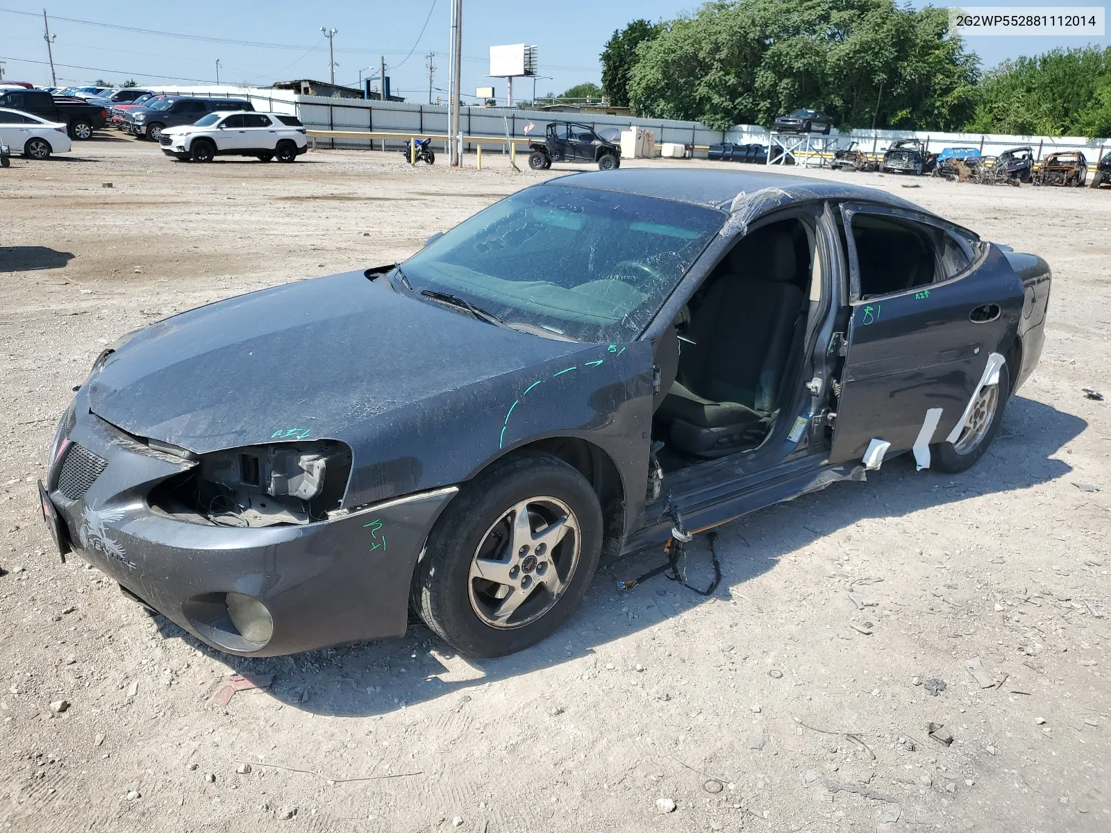 2008 Pontiac Grand Prix VIN: 2G2WP552881112014 Lot: 59475344