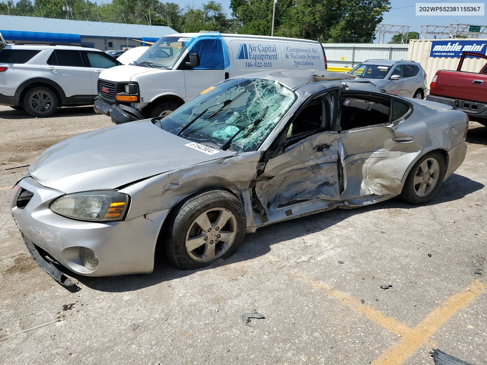 2008 Pontiac Grand Prix VIN: 2G2WP552381155367 Lot: 61642804