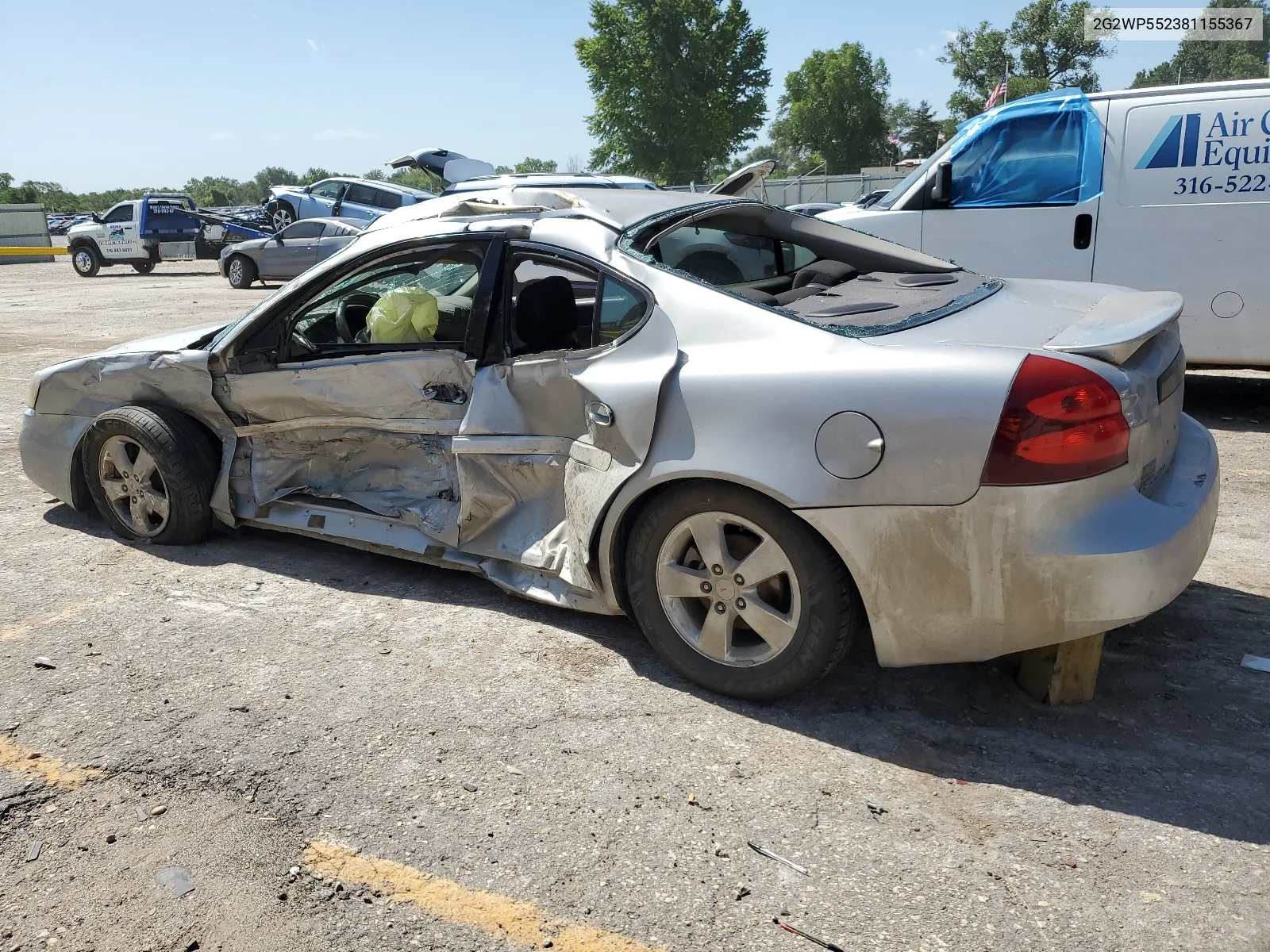 2008 Pontiac Grand Prix VIN: 2G2WP552381155367 Lot: 61642804