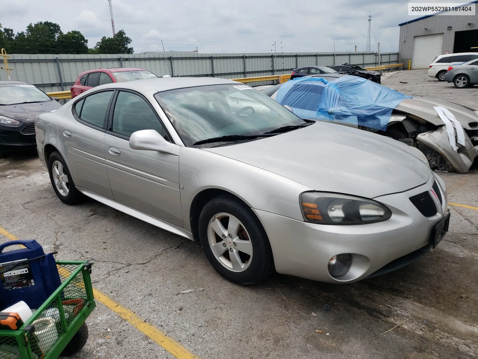 2008 Pontiac Grand Prix VIN: 2G2WP552381181404 Lot: 62019884