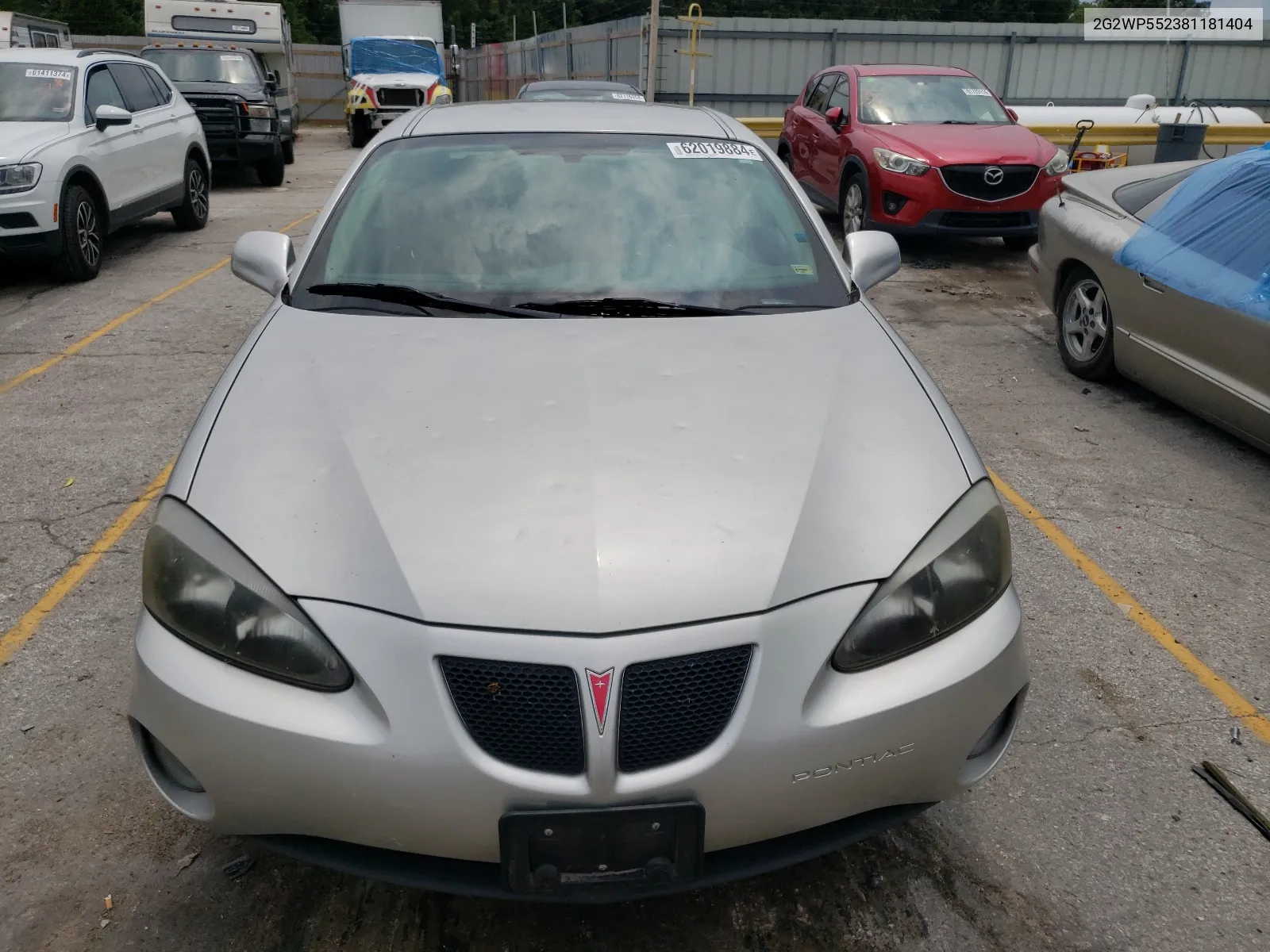 2008 Pontiac Grand Prix VIN: 2G2WP552381181404 Lot: 62019884