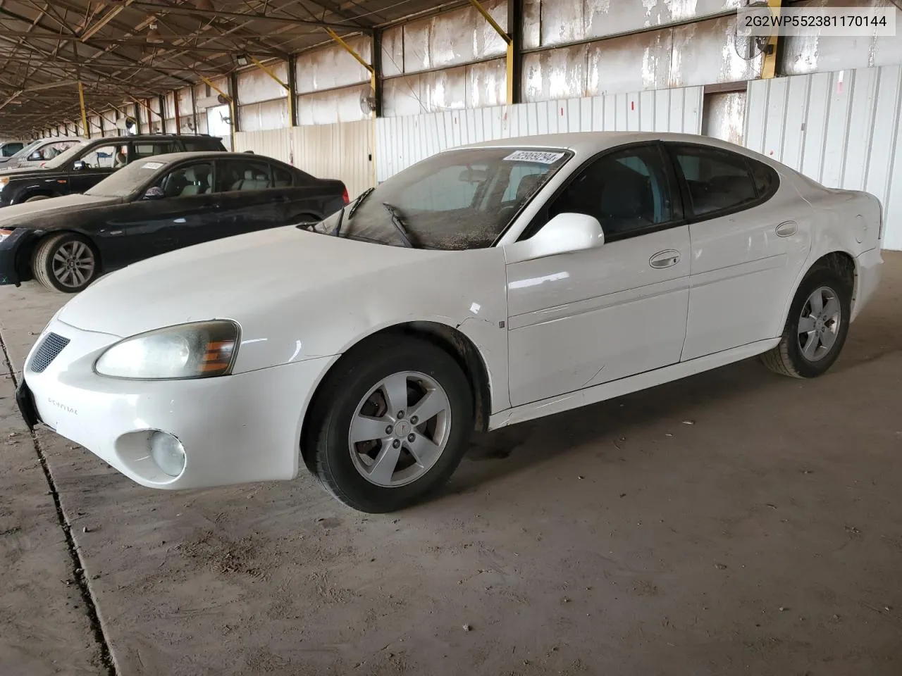 2008 Pontiac Grand Prix VIN: 2G2WP552381170144 Lot: 62969294