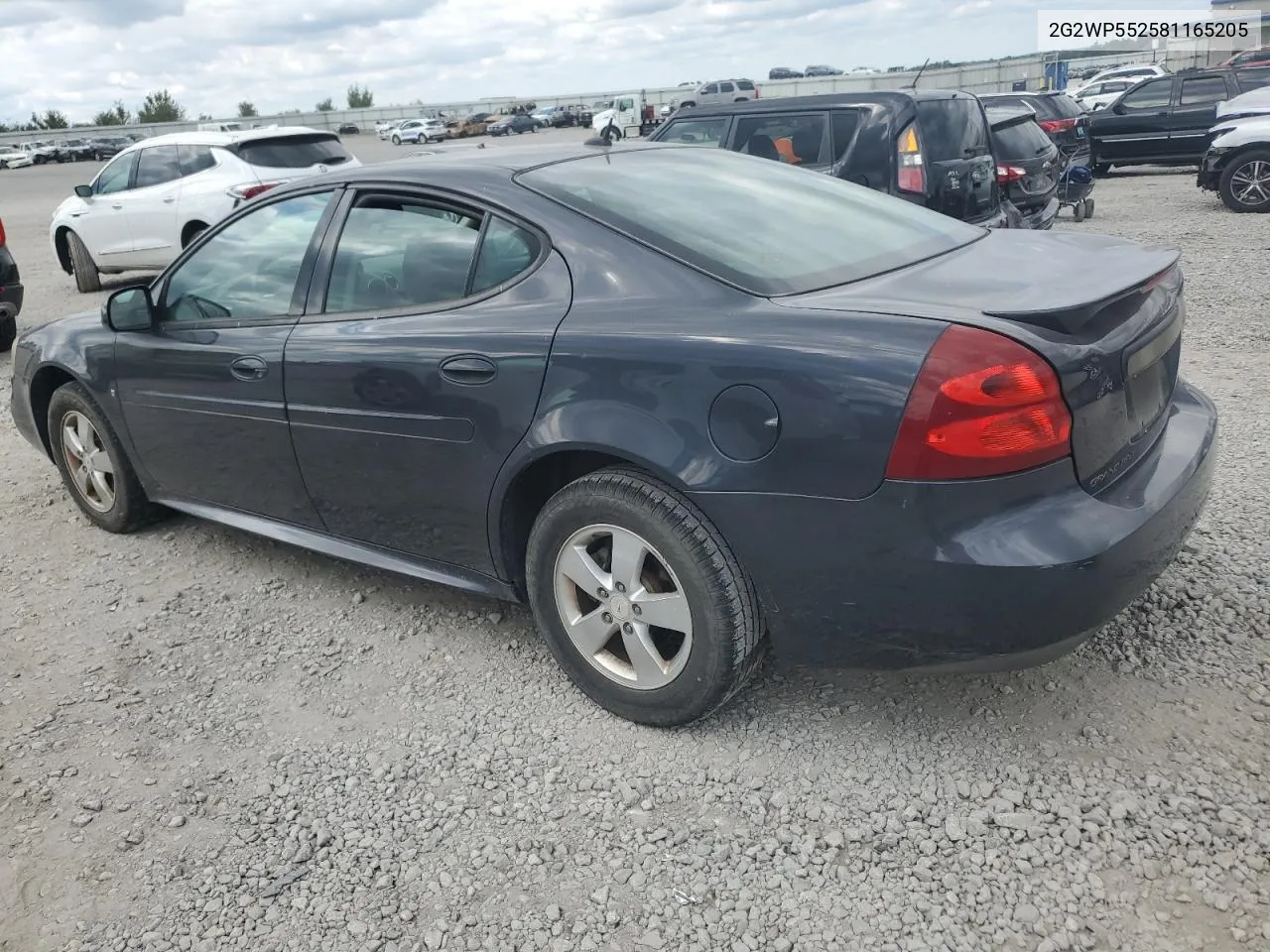 2008 Pontiac Grand Prix VIN: 2G2WP552581165205 Lot: 71932574