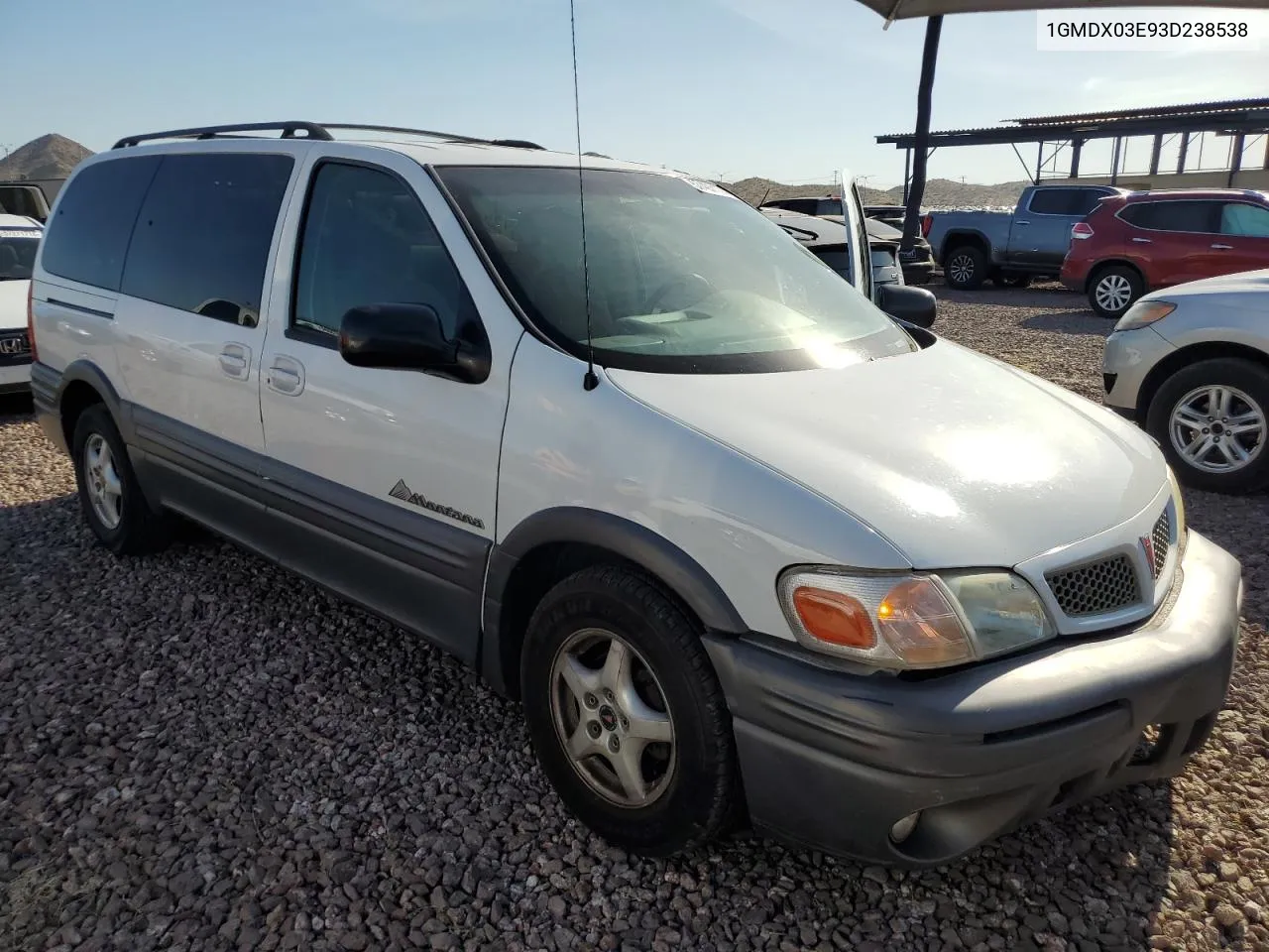 2003 Pontiac Montana VIN: 1GMDX03E93D238538 Lot: 57497174