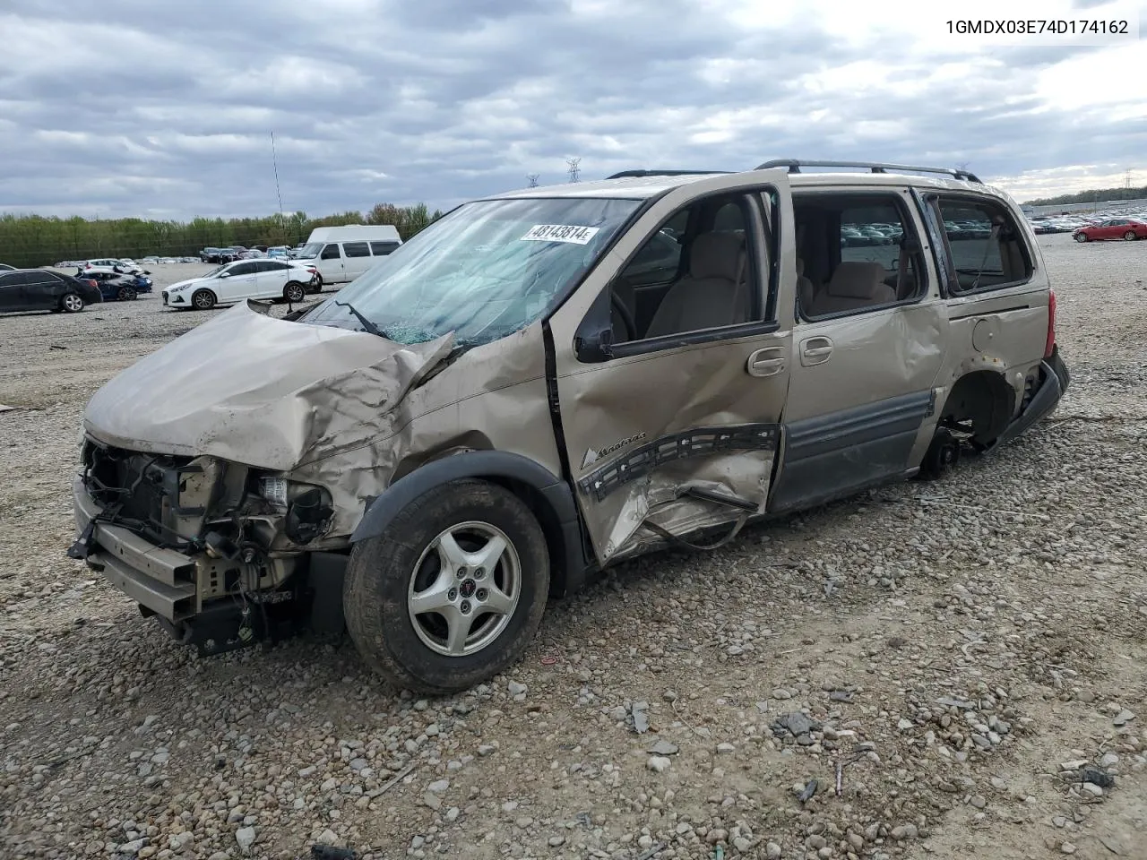 2004 Pontiac Montana VIN: 1GMDX03E74D174162 Lot: 48143814