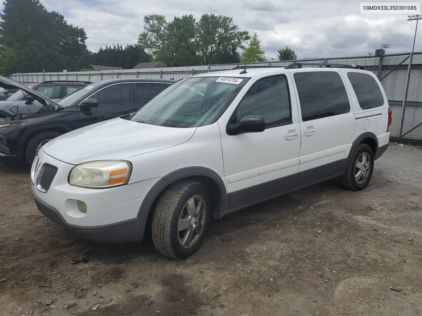 2005 Pontiac Montana Sv6 VIN: 1GMDX33L35D301085 Lot: 54874754