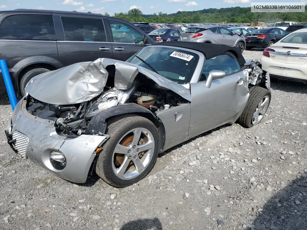 2006 Pontiac Solstice VIN: 1G2MB33B16Y106501 Lot: 56966674