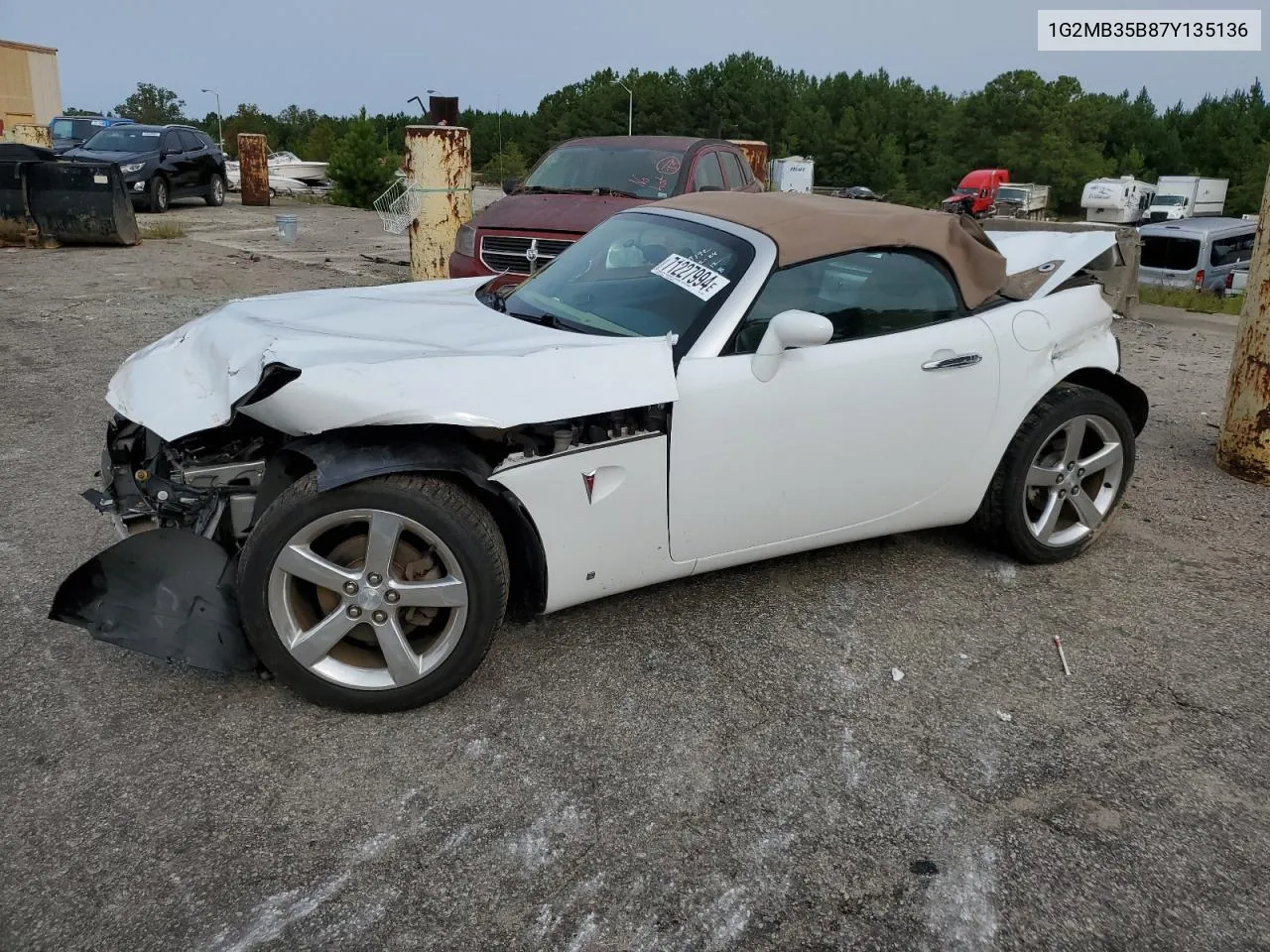 1G2MB35B87Y135136 2007 Pontiac Solstice