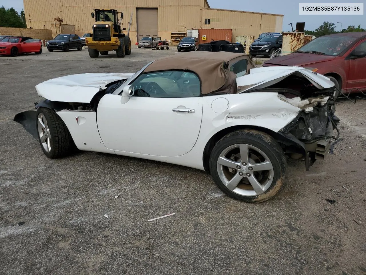 2007 Pontiac Solstice VIN: 1G2MB35B87Y135136 Lot: 71227994