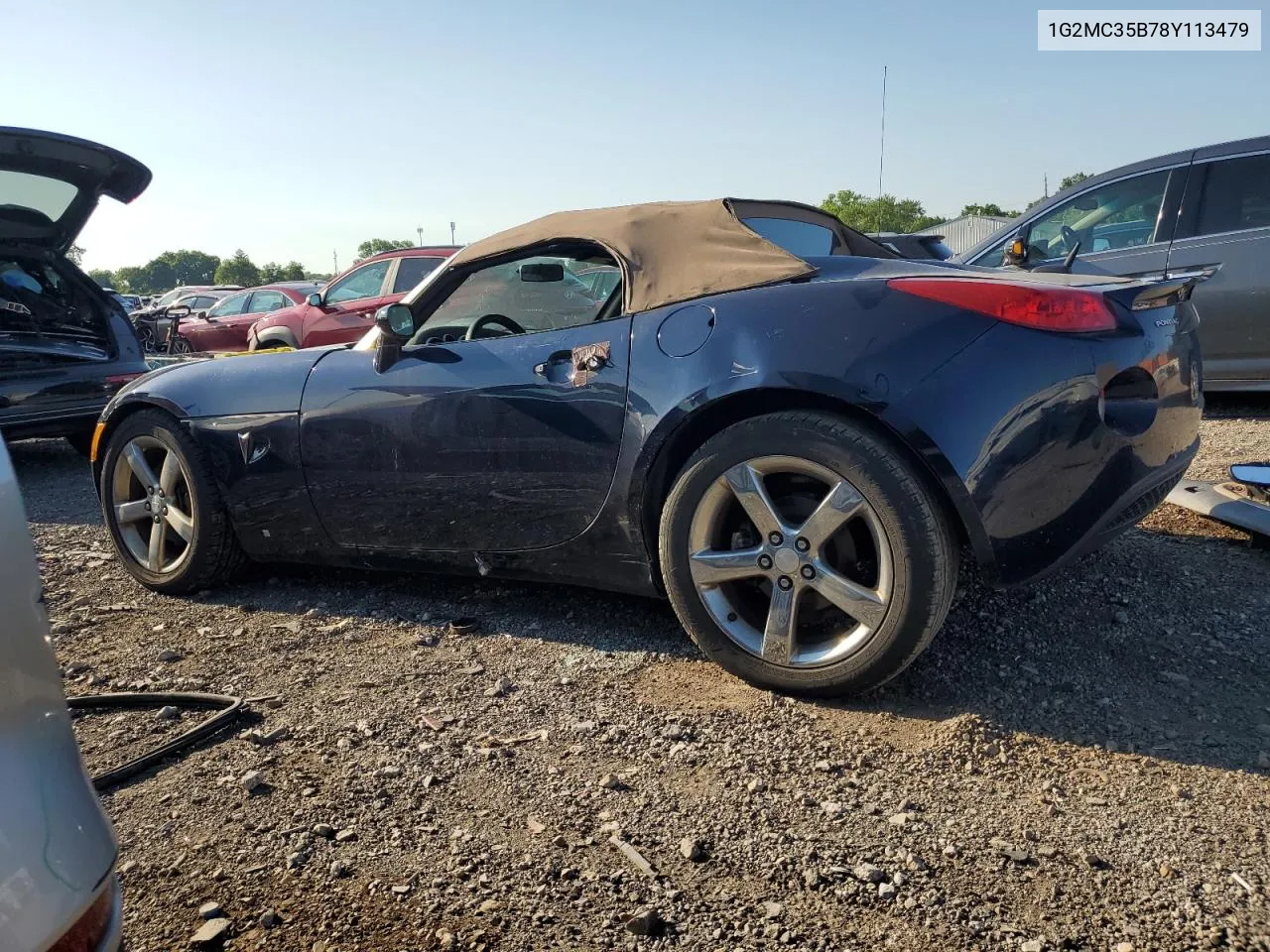 1G2MC35B78Y113479 2008 Pontiac Solstice