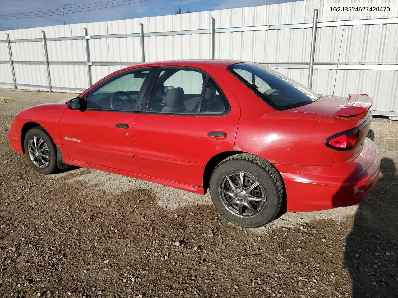 2002 Pontiac Sunfire Se VIN: 1G2JB524627420470 Lot: 72581564