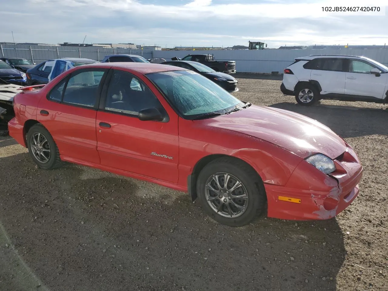 2002 Pontiac Sunfire Se VIN: 1G2JB524627420470 Lot: 72581564