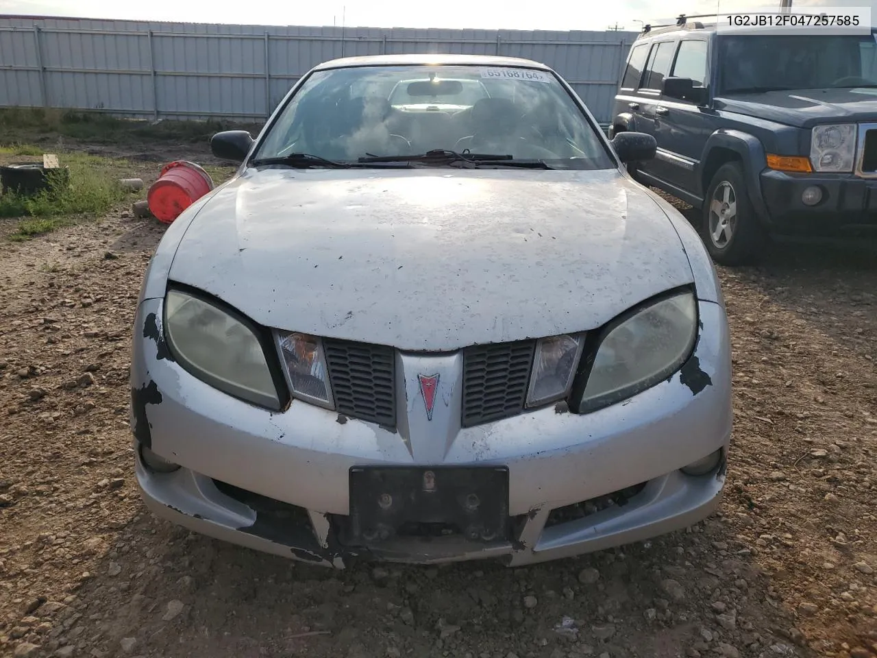 2004 Pontiac Sunfire VIN: 1G2JB12F047257585 Lot: 65168764