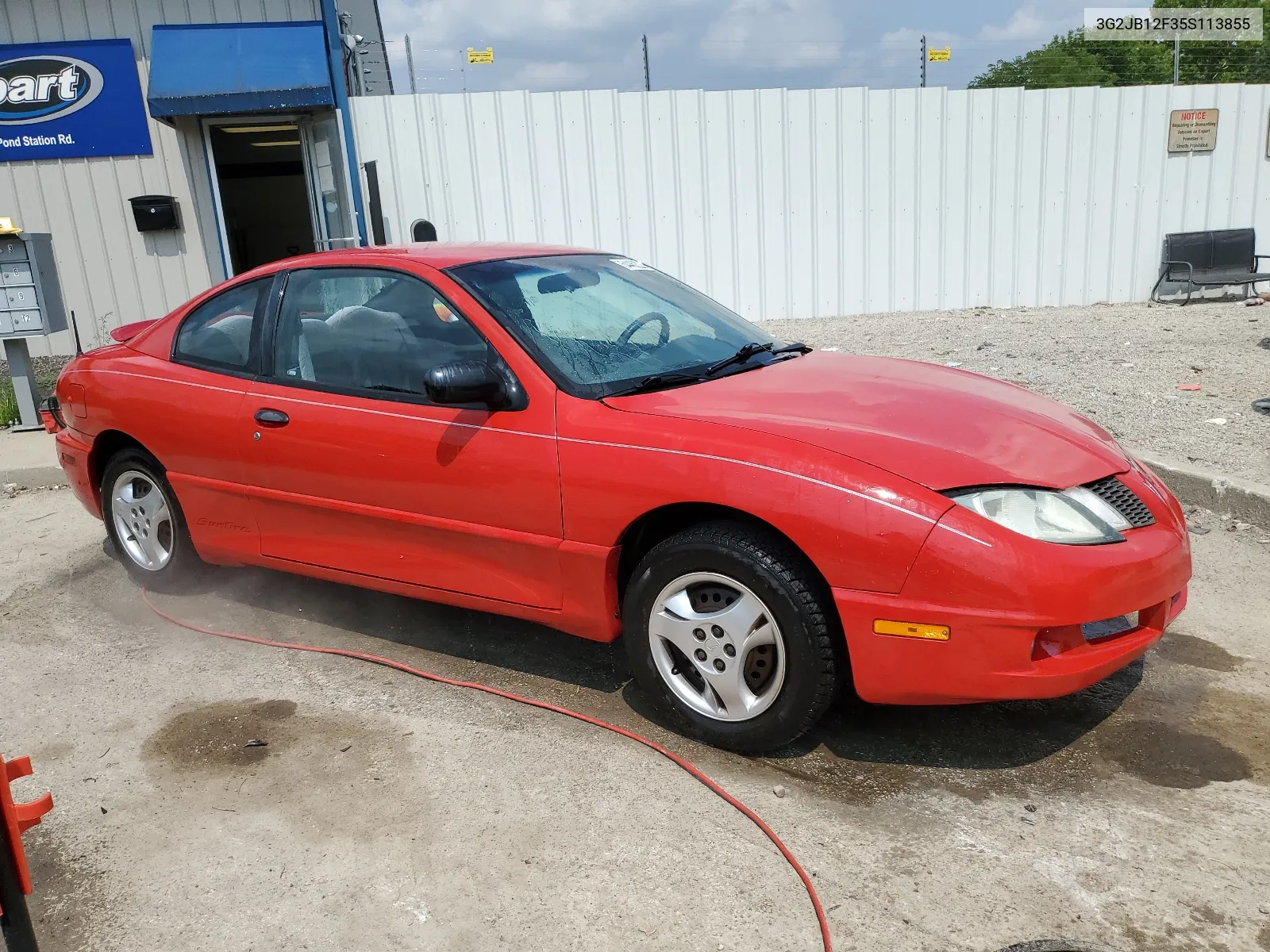 2005 Pontiac Sunfire VIN: 3G2JB12F35S113855 Lot: 64462224